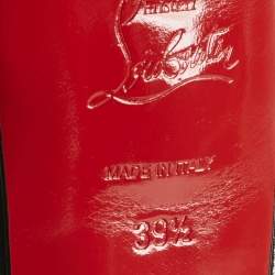 Pre Owned Christian Louboutin Black Suede Marlenalta Platform Sandals Size 39.5