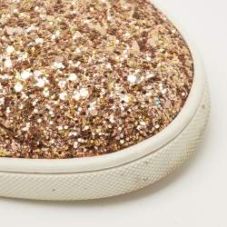 Pre Owned Christian Louboutin Multicolor Glitter Bip-Bip High Top Sneakers Size 40