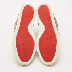 Pre Owned Christian Louboutin Multicolor Glitter Bip-Bip High Top Sneakers Size 40