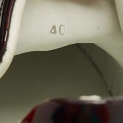 Pre Owned Christian Louboutin Black Patent Leather Fun Vieira Low Top Sneakers Size 40