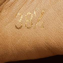 Pre Owned Christian Louboutin Silver Glitter Disco Ball Rantus Orlato High Top Sneakers Size 38.5