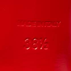 Pre Owned صندل كريستيان لوبوتان بينا سبايك جلد ذهبي/أسود بحزام للكاحل مقاس 38.5