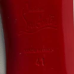 Pre Owned Christian Louboutin White Leather New Very Prive Peep Toe Pumps Size 41