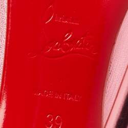 Pre Owned Christian Louboutin Metallic Leather So Kate Pumps Size 39