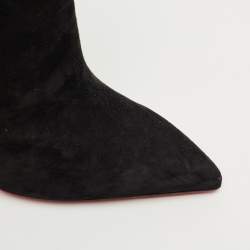 Pre Owned Christian Louboutin Black Suede So Kate Ankle Boots Size 40