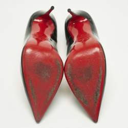 Pre Owned Christian Louboutin Black Patent Leather So Kate Pumps Size 42