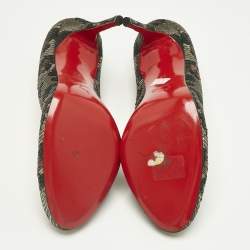 Pre Owned Christian Louboutin Tricolor Sequins Fifi Pumps Size 41