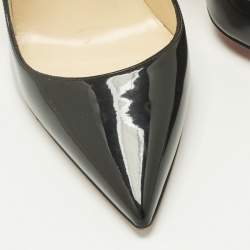 Pre Owned Christian Louboutin Black Patent Leather So Kate Pumps Size 38