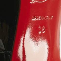 Pre Owned Christian Louboutin Black Patent Leather So Kate Pumps Size 38