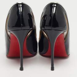 مملوكة مسبقًا Christian Louboutin Tricolor Patent Leather and PVC Cosmo Pumps Size 36.5