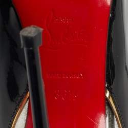 مملوكة مسبقًا Christian Louboutin Tricolor Patent Leather and PVC Cosmo Pumps Size 36.5