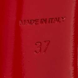 Pre Owned Christian Louboutin Black Suede Donue Platform Pumps Size 37