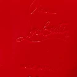 Pre Owned Christian Louboutin Black Satin Degraqueen Slide Sandals Size 36.5