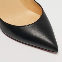 Pre Owned Christian Louboutin Black Leather Kate Pumps Size 39
