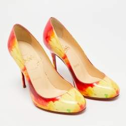 مملوكة مسبقًا Christian Louboutin Fifi Size 35 Multicolor Patent Leather Pumps