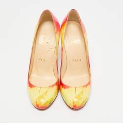 مملوكة مسبقًا Christian Louboutin Fifi Size 35 Multicolor Patent Leather Pumps
