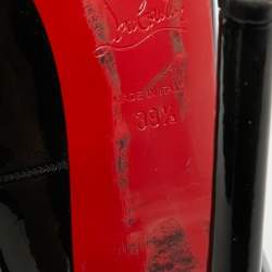مملوكة مسبقًا Christian Louboutin Pigalle Size 39.5 Black Patent Leather Pumps