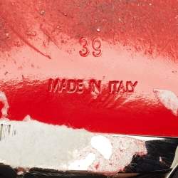 مملوكة مسبقًا حذاء بوت للكاحل كريستيان لوبوتان ليفيتيبوتي جلد أسود مقاس 39