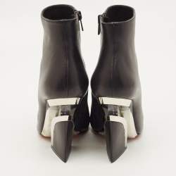 مملوكة مسبقًا حذاء بوت للكاحل كريستيان لوبوتان ليفيتيبوتي جلد أسود مقاس 39