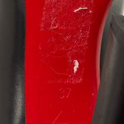 Pre Owned حذاء بوت كاحل كريستيان لوبوتان مي ان ذا 90s جلد أسود مقاس 37