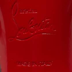 مملوكة مسبقًا صندل بحزام للكاحل كريستيان لوبوتان بومبينا بامبيلا جلد فضي مقاس 39