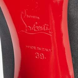 Pre Owned حذاء كعب عالي كريستيان لوبوتان أولافاغ سويدي أحمر مقاس 38.5