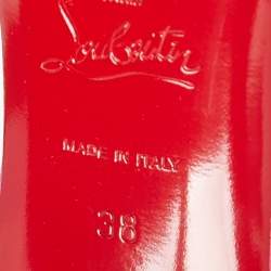 مملوكة مسبقًا حذاء كعب عالي كريستيان لوبوتان اريزا شامواه وردي مقاس 38