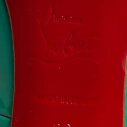 Pre Owned Christian Louboutin Pigalle Size 36 Green Patent Leather Pumps