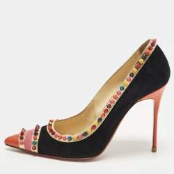 مملوكة مسبقًا Christian Louboutin Malabar Hill Size 41 Multicolor Patent Leather and Suede Pumps