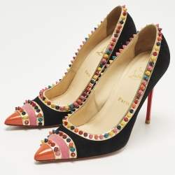 مملوكة مسبقًا Christian Louboutin Malabar Hill Size 41 Multicolor Patent Leather and Suede Pumps