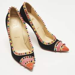 مملوكة مسبقًا Christian Louboutin Malabar Hill Size 41 Multicolor Patent Leather and Suede Pumps