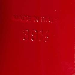 Pre Owned Christian Louboutin Tititata Size 39.5 Cream Mesh and Leather Pumps