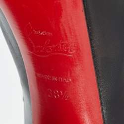 Pre Owned صندل كريستيان لوبوتان زولو شرائط جلد ثعبان وشعر مهر متعدد الألوان مقاس 40