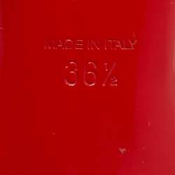 Pre Owned Christian Louboutin Anjalina Size 36.5 Beige Patent Leather Pumps