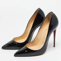 مملوكة مسبقًا Christian Louboutin So Kate Size 39.5 Black Patent Leather Pumps
