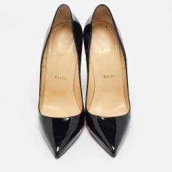 مملوكة مسبقًا Christian Louboutin So Kate Size 39.5 Black Patent Leather Pumps
