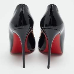 مملوكة مسبقًا Christian Louboutin So Kate Size 39.5 Black Patent Leather Pumps