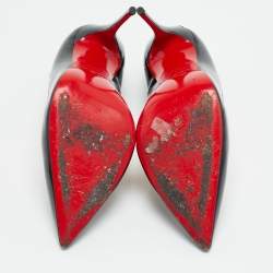 مملوكة مسبقًا Christian Louboutin So Kate Size 39.5 Black Patent Leather Pumps