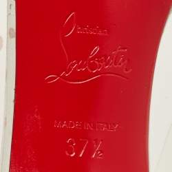 مملوكة مسبقًا Christian Louboutin Follies Strass Size 37.5 Transparent Glitter and PVC Pumps
