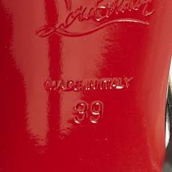 مملوكة مسبقًا Christian Louboutin Theodorella Size 39 Black Patent Leather and PVC Pumps