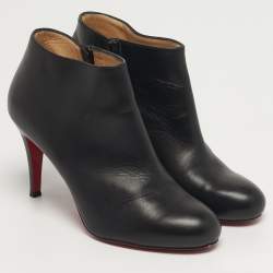 مملوكة مسبقًا Christian Louboutin Belle Size 36.5 Black Leather Booties
