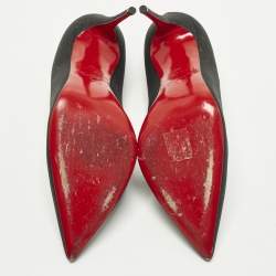 Pre Owned حذاء كريستيان لوبوتان سو كيت سويدي أسود مقاس 36.5