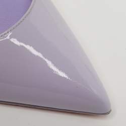 Pre Owned حذاء كعب عالي كريستيان لوبوتان بربل جلد لامع هوت شيك مقاس 38.5