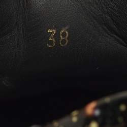 Pre Owned Christian Louboutin Vieira Size 38 Multicolor Patent Leather Lace Up Sneakers