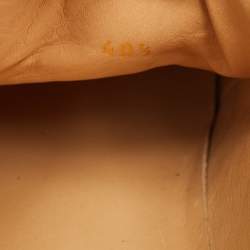 Pre Owned Christian Louboutin Gondola Strass Size 40.5 Black/Gold Suede and Patent Leather Low Top Sneakers