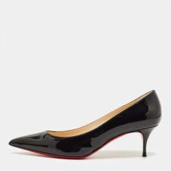 Pre Owned Christian Louboutin Kate Size 41 Black Patent Leather Pumps