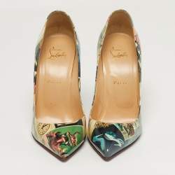 مملوكة مسبقًا Christian Louboutin Pigalle Follies Size 39 Multicolor Patent Leather Pumps