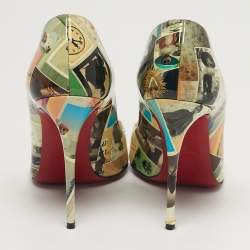مملوكة مسبقًا Christian Louboutin Pigalle Follies Size 39 Multicolor Patent Leather Pumps