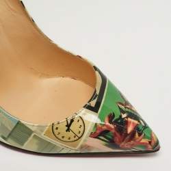 مملوكة مسبقًا Christian Louboutin Pigalle Follies Size 39 Multicolor Patent Leather Pumps