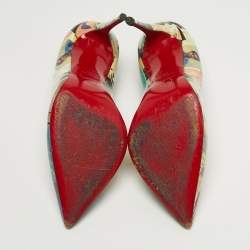 مملوكة مسبقًا Christian Louboutin Pigalle Follies Size 39 Multicolor Patent Leather Pumps